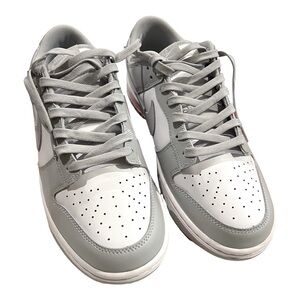 NIKE DUNK LOW RETRO IN GRAY/WHITE